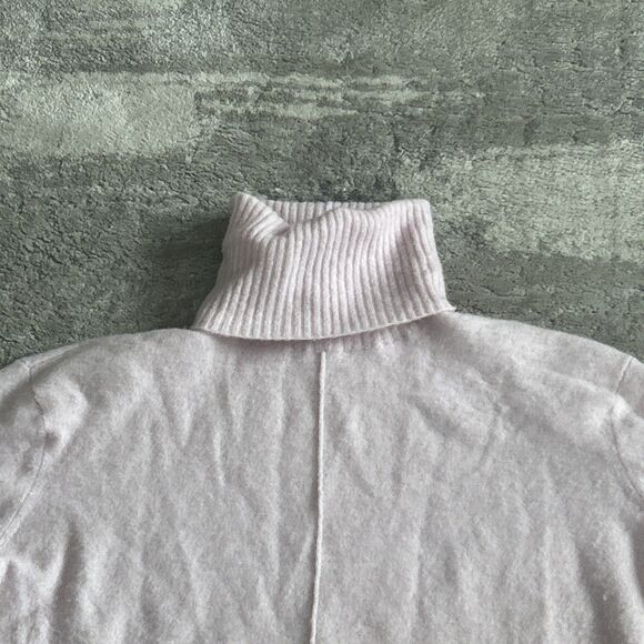 Athleta Sweater Womens Small Transit Merino Wool Pullover Turtleneck Light Pink - Picture 3 of 9